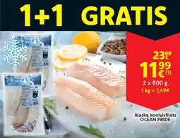 Cora Ocean pride alaska koolvisfilets aanbieding