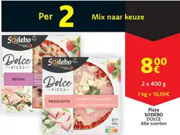 Cora Sodebo dolce pizza aanbieding