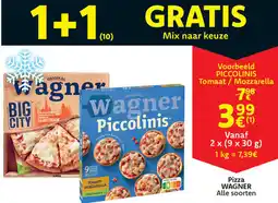Cora Wagner pizza aanbieding
