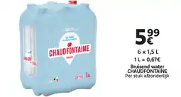 Cora Chaudfontaine bruisend water aanbieding