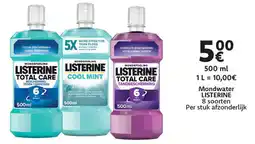 Cora Listerine mondwater aanbieding