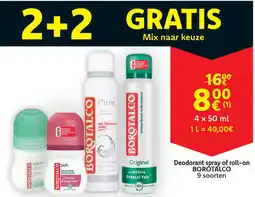 Cora Borótálco deodorant spray of roll-on aanbieding