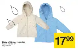 Zeeman Baby of kinder regenjas aanbieding