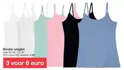 Zeeman Kinder singlet aanbieding