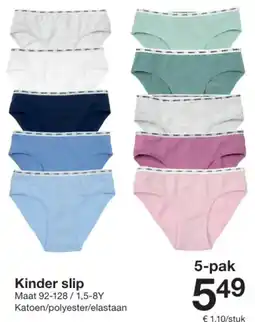 Zeeman Kinder slip aanbieding