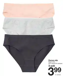 Zeeman Dames slip aanbieding