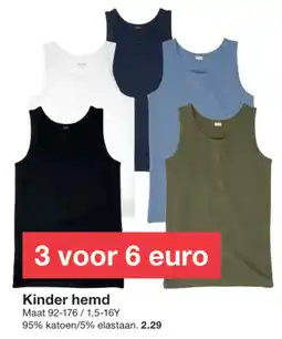 Zeeman Kinder hemd aanbieding