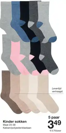 Zeeman Kinder sokken aanbieding