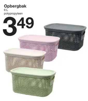 Zeeman Opbergbak aanbieding