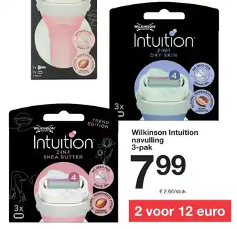 Zeeman Wilkinson Intuition navulling aanbieding