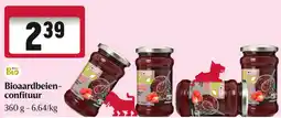 Delhaize Bioaardbeien confituur aanbieding