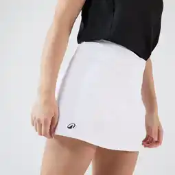 Decathlon Tennisrokje voor dames Dry Essential 100 wit aanbieding