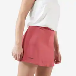 Decathlon Tennisrokje voor dames Dry Essential 100 roze aanbieding