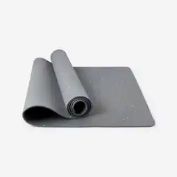 Decathlon Zachte yogamat maat XL 200 x 75 cm x 5 mm grijs aanbieding