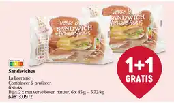 Delhaize Sandwiches aanbieding