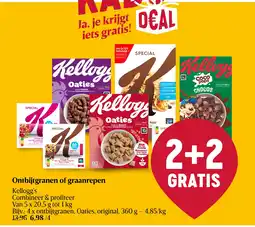 Delhaize Ontbijtgranen of graanrepen aanbieding