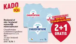 Delhaize Bruisend of niet-bruisend natuurlijk mineraalwater aanbieding