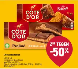Delhaize Chocoladetablet aanbieding