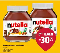 Delhaize Smeerpasta met hazelnoten aanbieding