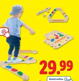 Lidl Playtive Houten evenwichtsbalk aanbieding