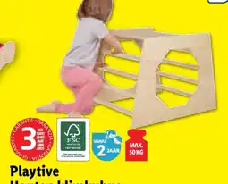 Lidl Playtive Houten klimkubus aanbieding
