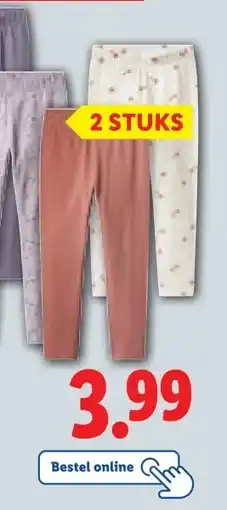Lidl lupilu Leggings, 2 stuks aanbieding