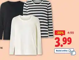 Lidl esmaraⓇ Shirt met lange mouwen aanbieding