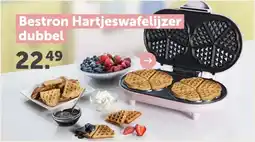 AVEVE Bestron Hartjeswafelijzer dubbel aanbieding