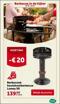 AVEVE Barbecook houtskoolbarbecue Loewy 50 aanbieding