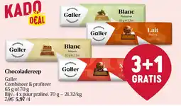 Delhaize Galler Chocoladereep aanbieding