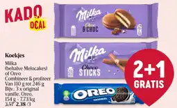 Delhaize Koekjes Milka of Oreo aanbieding