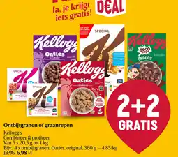 Delhaize Kellogg's Ontbijtgranen of graanrepen aanbieding