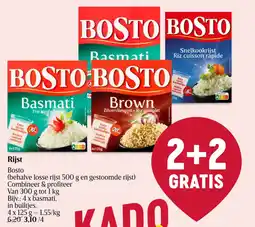 Delhaize Bosto Rijst aanbieding
