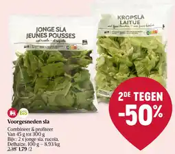 Delhaize Voorgesneden sla aanbieding