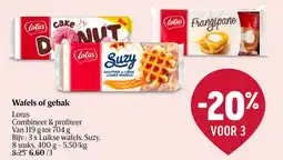 Delhaize Lotus Wafels of gebak aanbieding