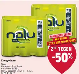 Delhaize Nalu Energiedrank aanbieding
