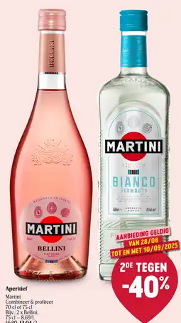 Delhaize Martini Aperitief aanbieding