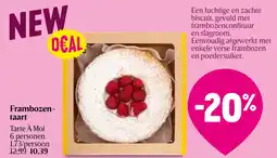 Delhaize Frambozentaart Tarte À Moi aanbieding