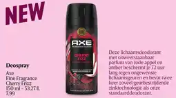 Delhaize Axe Deospray Fine Fragrance Cherry Frizz aanbieding