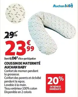 Auchan Coussin de maternité auchan baby aanbieding