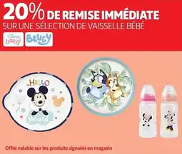 Auchan Sur une sélection de vaisselle bébé diy blucy aanbieding