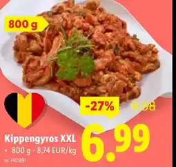Lidl Kippengyros XXL • 800 g - 8,74 EUR/kg aanbieding
