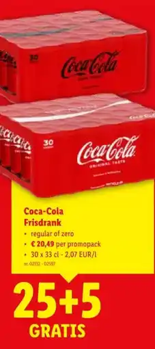 Lidl Coca-Cola Frisdrank aanbieding