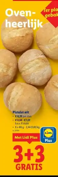 Lidl Pistolet wit aanbieding