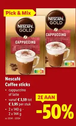 Lidl Nescafé Coffee sticks aanbieding