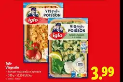 Lidl Iglo Visgratin aanbieding