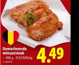 Lidl Gemarineerde minuutsteak aanbieding