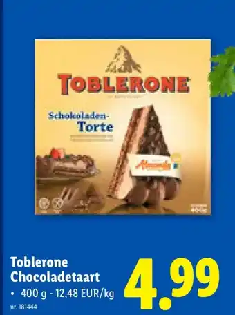 Lidl Toblerone Chocoladetaart aanbieding