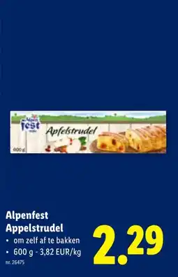 Lidl Alpenfest Appelstrudel aanbieding