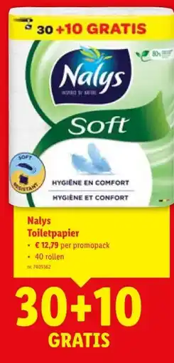 Lidl Nalys Toiletpapier aanbieding